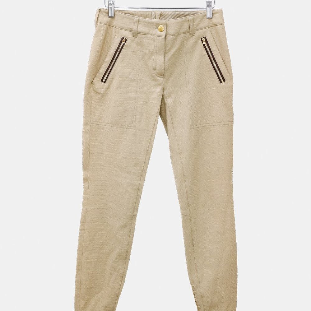 Escada Tavora Khaki Slim Twill Pants